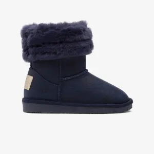 Unisex Navy Fur Australian Boots