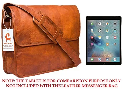 Urban Leather Messenger Bags for Men & Women New Job Gifts for Teen Boys - Laptop Shoulder Bag -