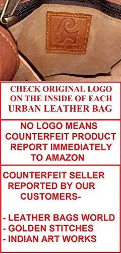 Urban Leather Messenger Bags for Men & Women New Job Gifts for Teen Boys - Laptop Shoulder Bag -