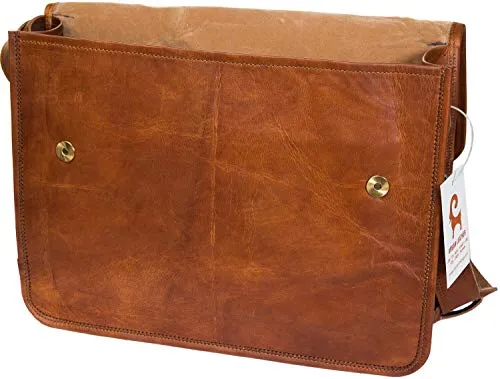 Urban Leather Messenger Bags for Men & Women New Job Gifts for Teen Boys - Laptop Shoulder Bag -