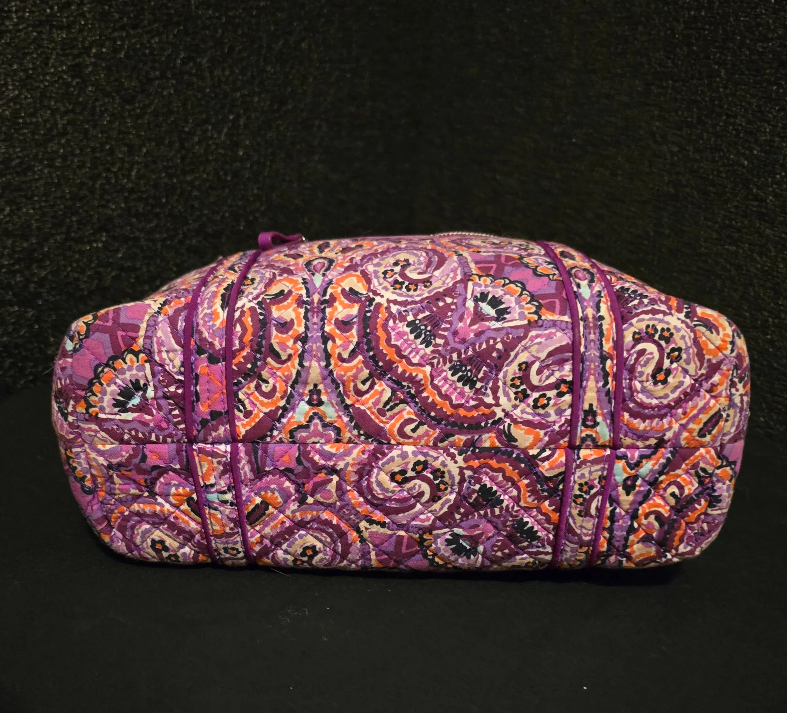 Vera Bradley Dream Tapestry Purple Paisley Tote Satchel Shoulderbag with Wallet