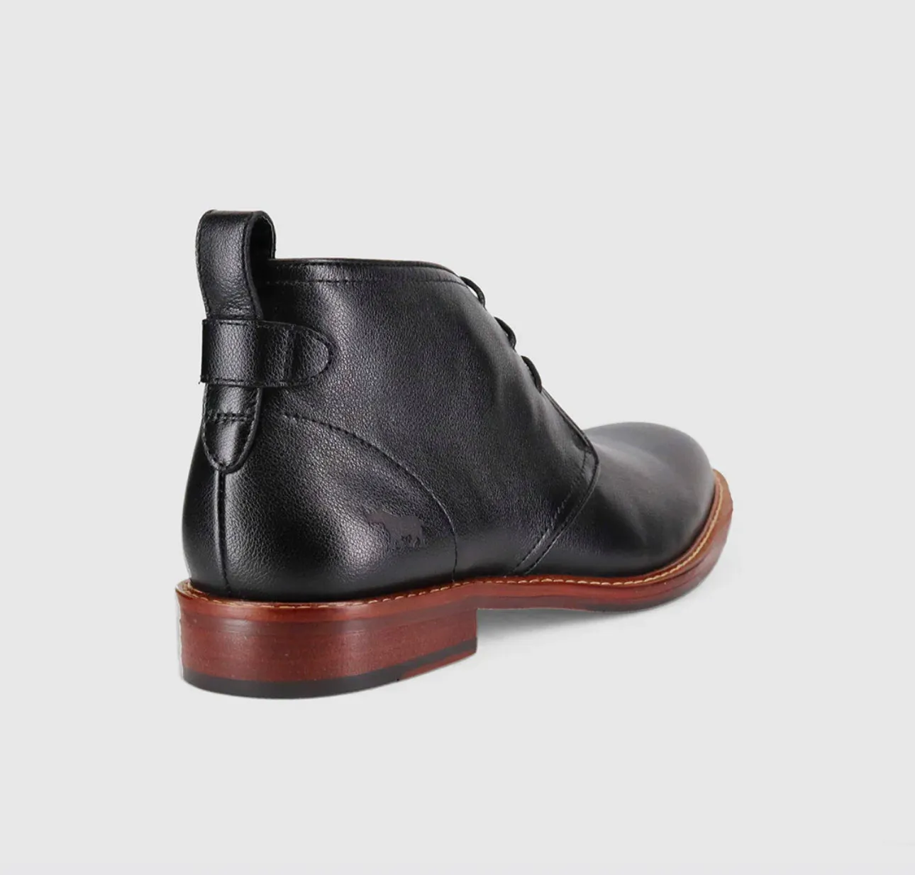 Wild Rhino Bail Black 3 Eyelet Ankle Boot