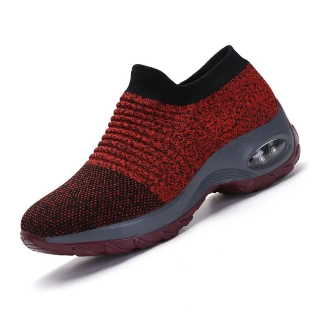 Women Sneakers Thick Bottom Wedge Shoes