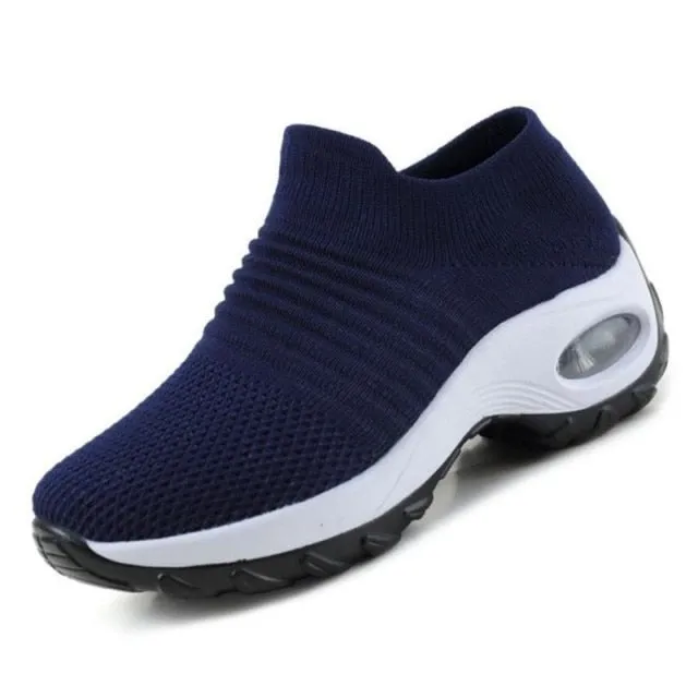 Women Sneakers Thick Bottom Wedge Shoes