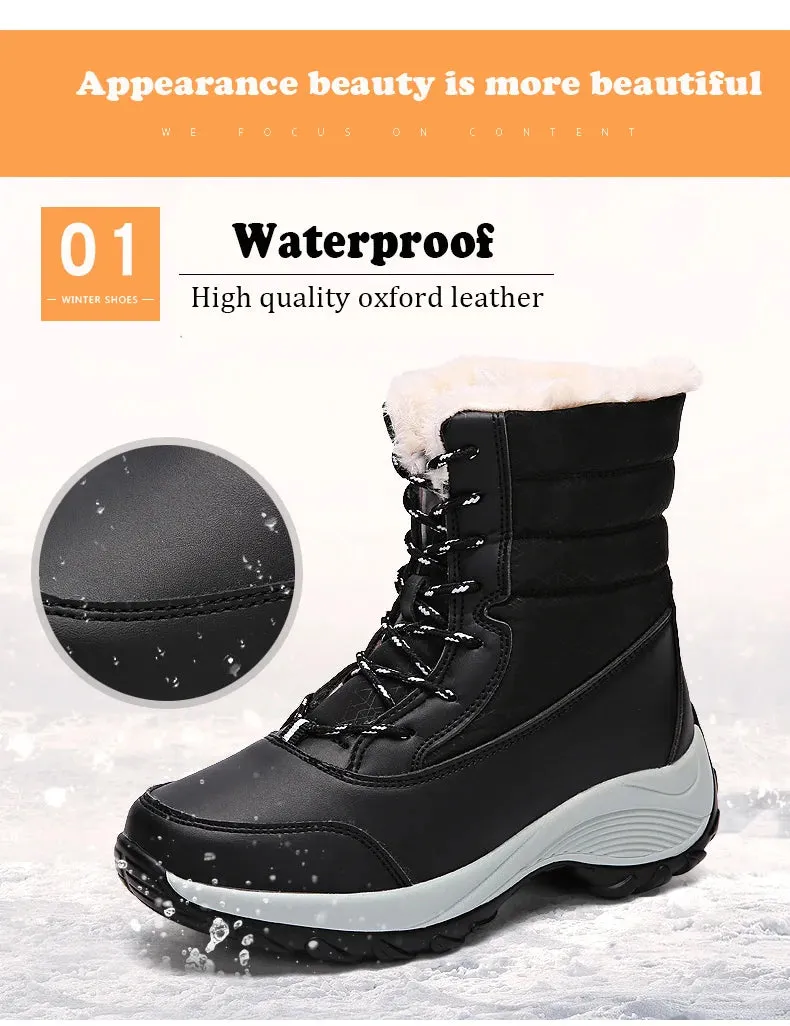 Women’s Waterproof Platform Ankle Boots