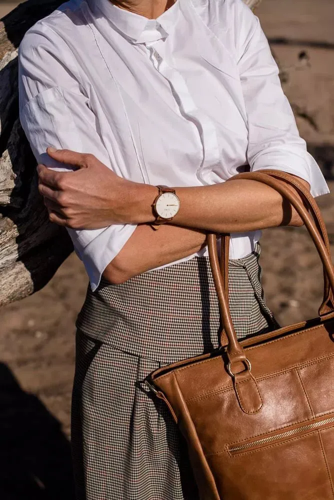 Zemp Casablanca 13” Tote | Waxy Caramel