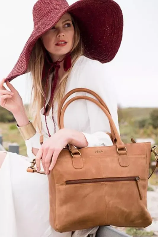 Zemp Casablanca 13” Tote | Waxy Caramel