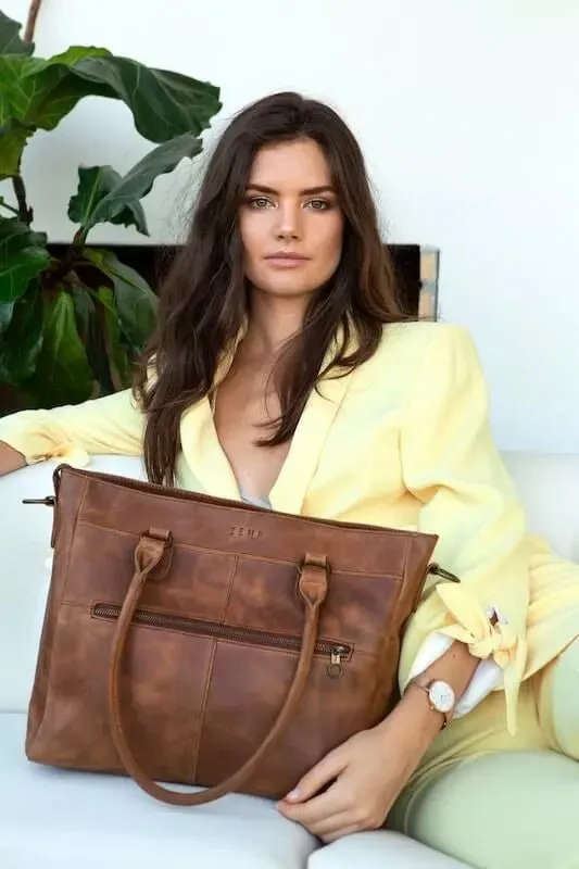 Zemp Casablanca 13” Tote | Waxy Caramel