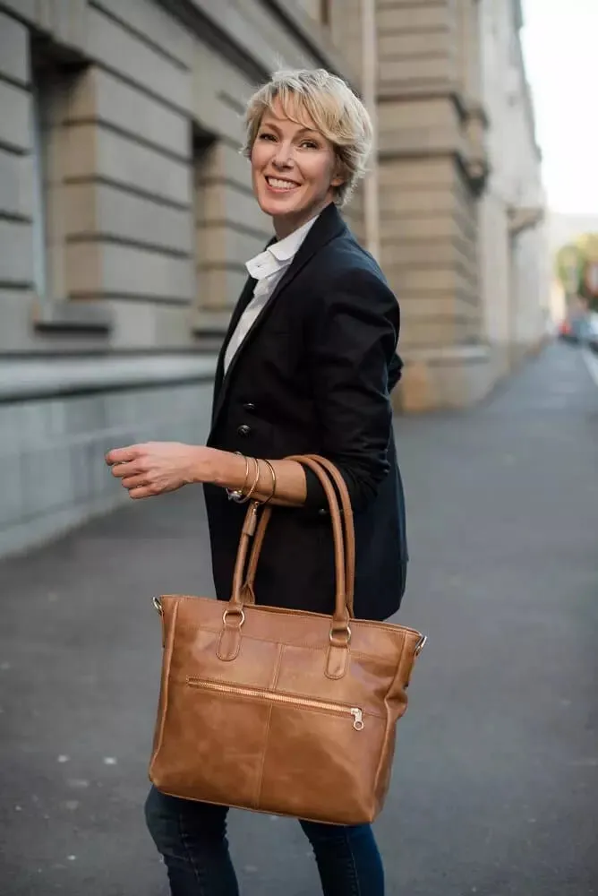 Zemp Casablanca 13” Tote | Waxy Caramel